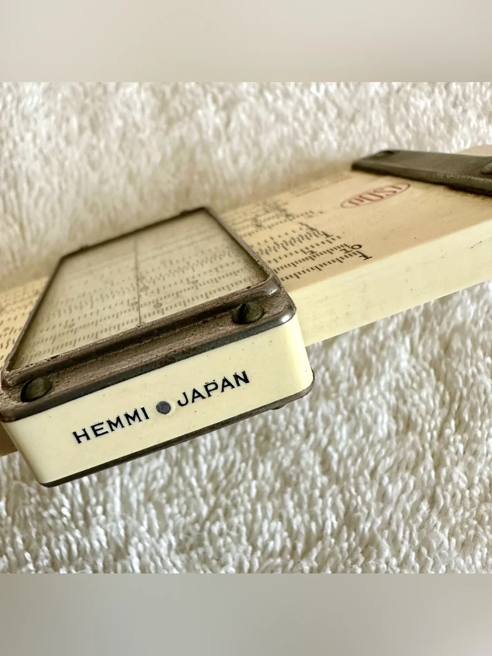 Vintage Post Versalog 1460 Bamboo Slide Rule Hemmi Japan W/ Broken Case